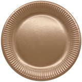 George Home rose gold paper plates 23cm pack of 12, UK version