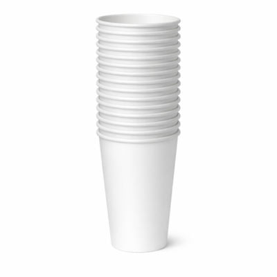 George Home white small paper tumblers 8oz 15-pack, UK version