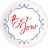 George Home Bonjour paper plates 12pk 23cm - British product