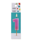 George Home number 1 candle 43 x 30 x 7 mm, UK version