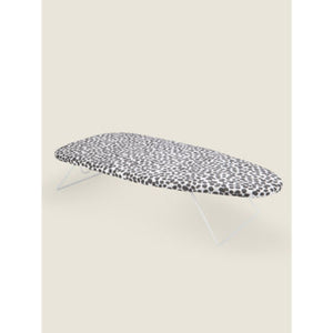 George Home Black White Table Top Ironing Board Folding Design 34 x 75 cm