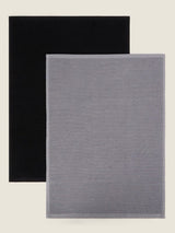 ASDA George Home Black Grey Ribbed Tea Towels Set of 2- Buy online at McGrocer