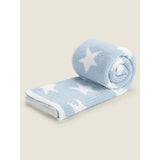 ASDA George Home Blue Star Chenille Baby Shawl 70x100cm- Buy online at McGrocer
