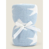 George Home blue star chenille baby shawl 70x100cm, UK version
