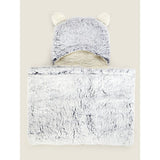 ASDA George Home Blue Hooded Sherpa Blanket 70 x 100 cm- Buy online at McGrocer