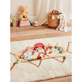 George Home multi-coloured wooden train playset with vehicles and figures 32x23x9.5cm, UK version