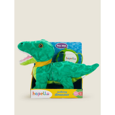 Hapello green walking dinosaur toy, UK version