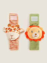 ASDA Hapello Safari Wrist & Foot Rattles Newborn Rattle- Buy online at McGrocer