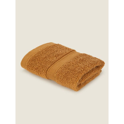George Home Butterscotch cotton face cloth, UK version