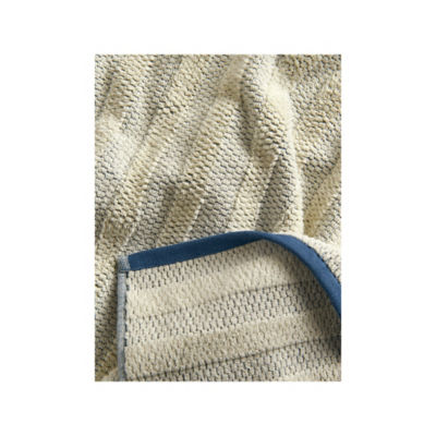 Stacey Solomon cream two-tone textured bath sheet 100x150cm, imported from the UK