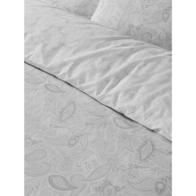 George Home grey paisley duvet set single, imported from the UK