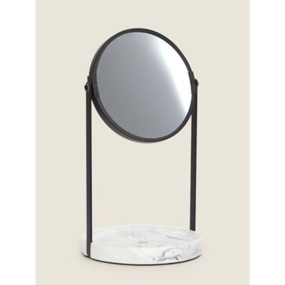 George Home black marble base bathroom mirror 18.5 x 8 x 26 cm, UK version