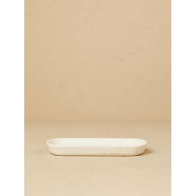 Stacey Solomon beaded tray white 25.4x13x2.5 cm - British product