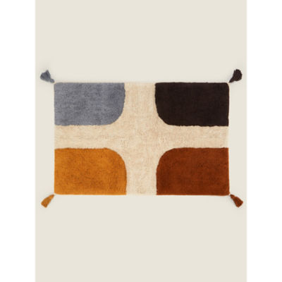 George Home crafted geo tufted bath mat 50x80cm - British product