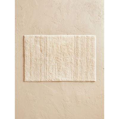 Stacey Solomon cream cut loop stripe bath mat 50 x 80 cm - British product