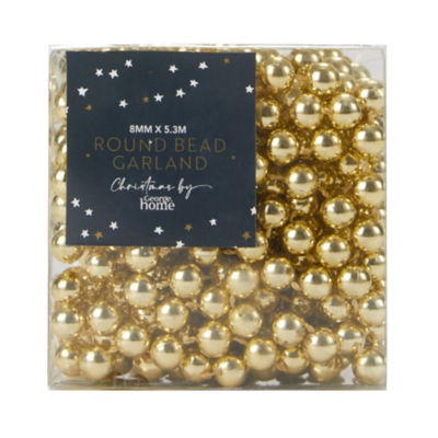 George Home gold bead garland 5.3m, imported from the UK