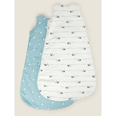 George Home panda sleep bags 2.5 tog 6-18M, UK version
