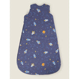 George Home Navy Space Sleep Bag 2.5 Tog 0-6M, UK version