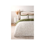 Stacey Solomon olive leaf reversible duvet set double (British brand)