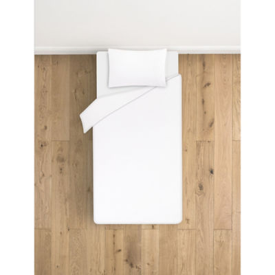 George Home white brushed cotton duvet cover king, UK version
