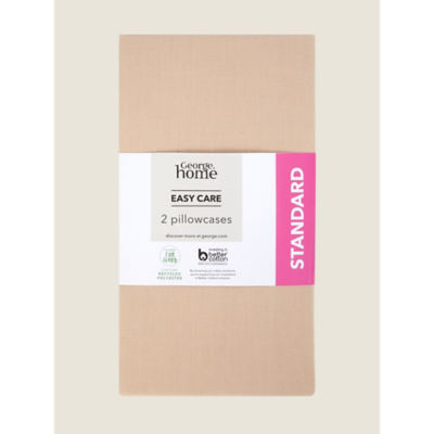 George Home natural white pillowcase pair 48x74 cm, UK version