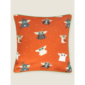 Disney Star Wars Baby Yoda Orange Cushion Cover 50 x 50 cm
