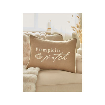ASDA At Home with Stacey Solomon Natural Embroidered Pumpkin Cushion 35 x 45 cm- Buy online at McGrocer
