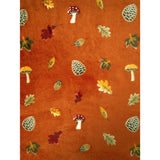 Throw orange autumn super soft 150x120 cm, imported from the UK