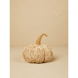 Stacey Solomon knitted pumpkin cushion 12x22 cm (British brand)