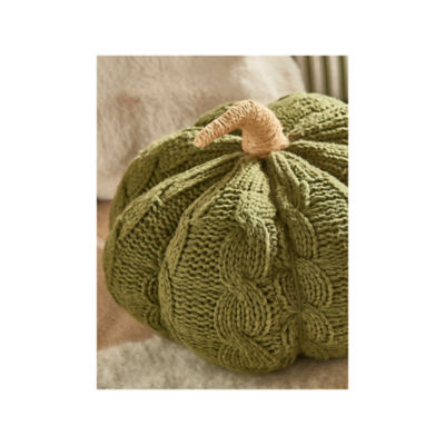 Stacey Solomon green pumpkin-shaped cushion 20x29 cm - British product