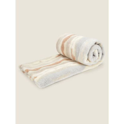 George Home natural landscape fur throw 150 x 200cm, UK version