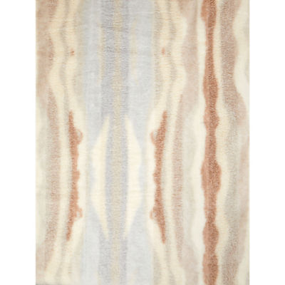 George Home natural landscape fur throw 150 x 200cm, UK version