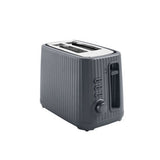 George Home grey ribbed 2-slice toaster - British product