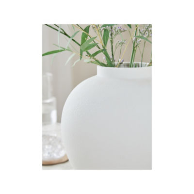 Stacey Solomon white ceramic vase 23cm - British product
