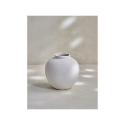 Stacey Solomon white ceramic vase 23cm - British product