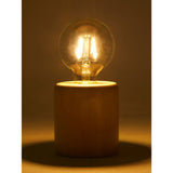 George Home natural pale wood base table lamp, UK version