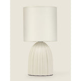 George Home cream mini scallop table lamp 12x12x23.5cm - British product