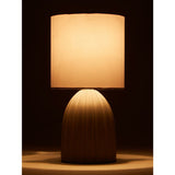 George Home grey mini scallop table lamp 12x12x23.5cm, UK version