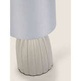 George Home grey mini scallop table lamp 12x12x23.5cm, UK version