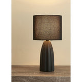 ASDA George Home Black Faux Linen Shade Ceramic Table Lamp- Buy online at McGrocer