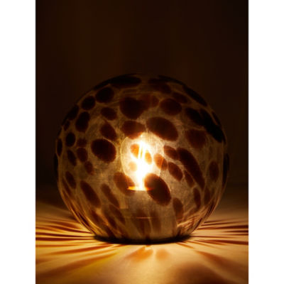 George Home Black & Clear Glass LED Round Lamp, UK version
