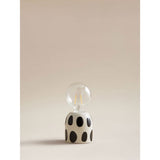 ASDA George Home White Spotty Ceramic Battery Light 8.5 x 8.5 x 18.5cm- Buy online at McGrocer