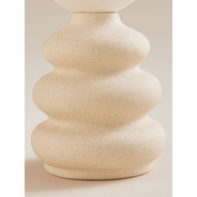 George Home cream ceramic battery decorative light, UK version