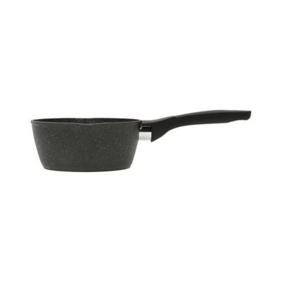 George Home Black Marble Effect Soft Grip Saucepan 16cm, UK version