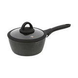 George Home black marble effect soft grip saucepan 18cm, UK version