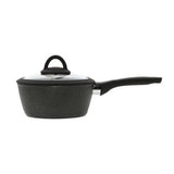 George Home black marble effect soft grip saucepan 18cm, UK version