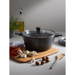 Gino D'Acampo Grey Stock Pot Cookware 28cm