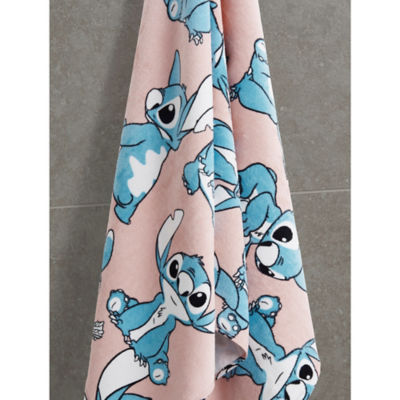 Disney Stitch coral printed bath sheet 100 x 150cm - British product