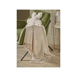 ASDA Stacey Solomon Natural Snowflake Christmas Throw 150 x 120 cm- Buy online at McGrocer