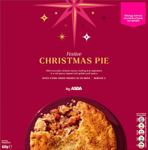 Tarte festive au poulet ASDA 680g